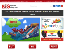 Tablet Screenshot of biginflatablethings.com